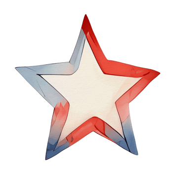 Fourth of July Decorative Elements png