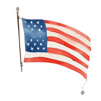 Fourth of July Decorative Elements png