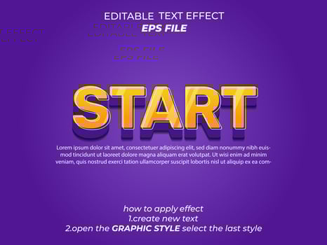 star text effect, typography, 3d text. vector template