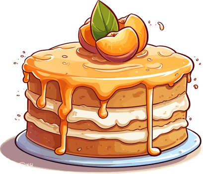 Cartoon Cake , illustration, Cute Design png