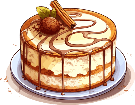 Cartoon Cake , illustration, Cute Design, png