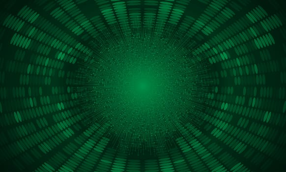 Modern Holographic Globe on Technology Background vector
