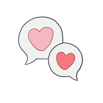 chat love icon png