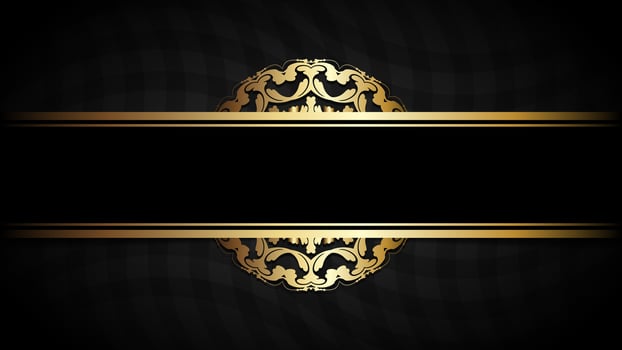 Premium card with gold elements vector