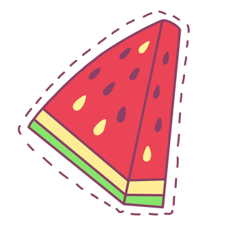 illustration of watermelon art png