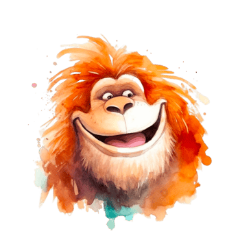 Watercolor Smiling Animals, watercolor splash Funny Animal png