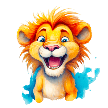Watercolor Smiling Animals, watercolor splash Funny Animal png
