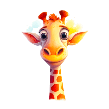Watercolor Smiling Animals, watercolor splash Funny Animal png