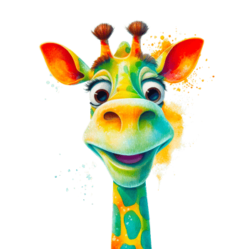 Watercolor Smiling Animals, watercolor splash Funny Animal png
