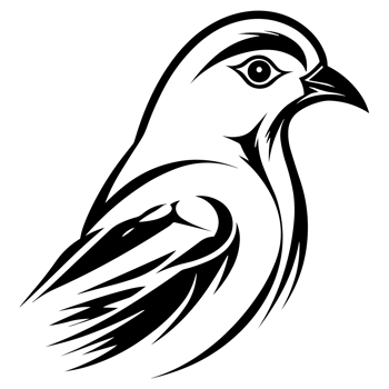Beautiful Dove Silhouette - png