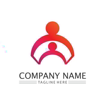 People logo and  Icon work group Vector  logo illustration design