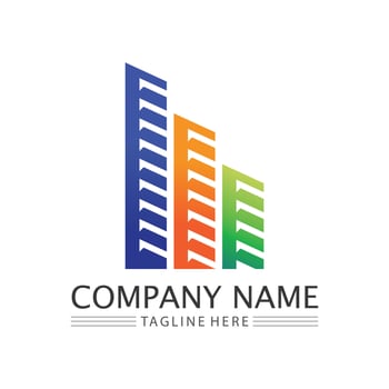 Building logo vector illustration design,Real Estate logo template, Logo symbol icon
