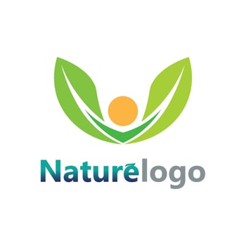 leaf logo design vector for nature symbol template editable,Green leaf logo ecology nature element vector icon.