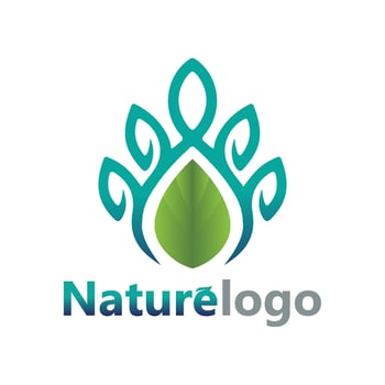 leaf logo design vector for nature symbol template editable,Green leaf logo ecology nature element vector icon.