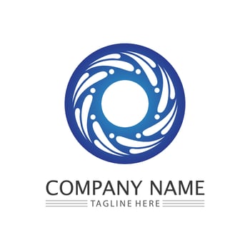 Circle logo and symbol vector icon template app