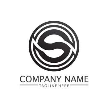 s letter ans S logo design vector