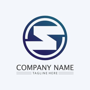 Business corporate letter S logo design vector. vector