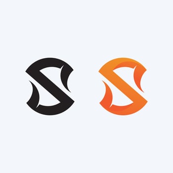 Business corporate letter S logo design vector. vector