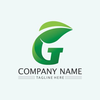 leaf logo design vector for nature symbol template editable,Green leaf logo ecology nature element vector icon.