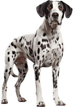 Dalmatian with . png