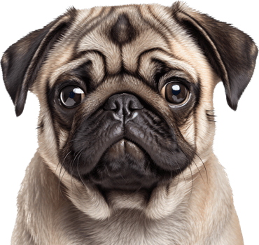 Pug with . png