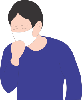 The man cough long Covid PNG