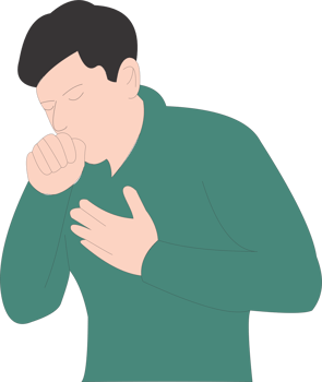 The man cough long Covid PNG