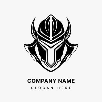 Armored Identity  Unleash the essence of resilience and fortitude in your brand with an impactful logo featuring an intricate armor illustration. vector