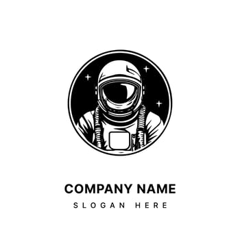 Reach for the stars with our astronaut themed logo design. Embodying adventure, curiosity, and the spirit of exploration vector