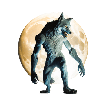 Wolf man stock illustration png