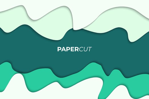 Bright color paper cut background design vector