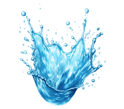 Blue water splash . png