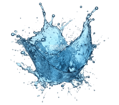 Blue water splash . png