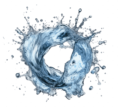Blue water splash . png