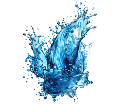 Blue water splash . png