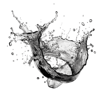 Blue water splash . png