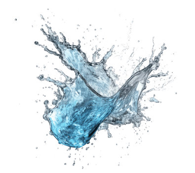 Blue water splash . png
