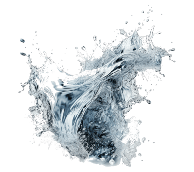Blue water splash . png