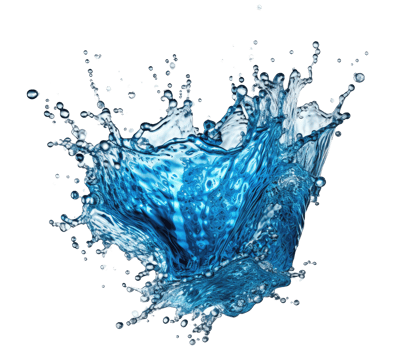 Blue water splash . png