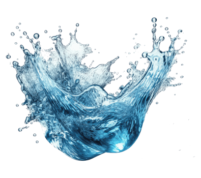 Blue water splash . png