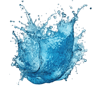 Blue water splash . png