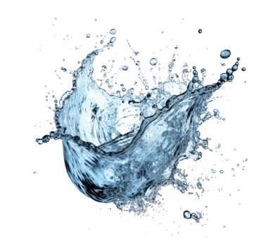 Blue water splash . png
