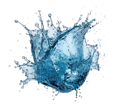 Blue water splash . png