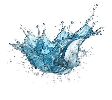 Blue water splash . png