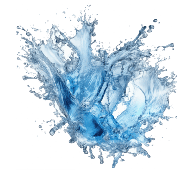Blue water splash . png