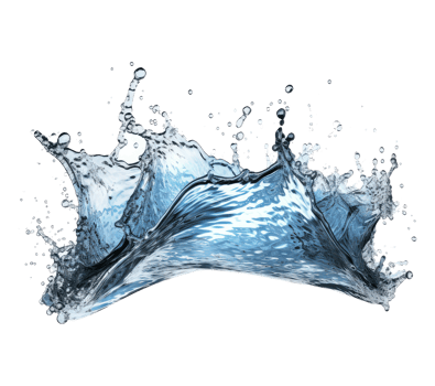Blue water splash . png
