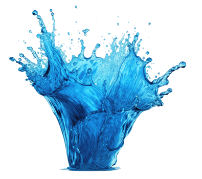 Blue water splash . png