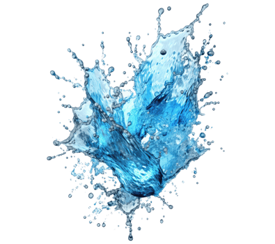 Blue water splash . png