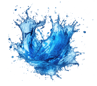 Blue water splash . png