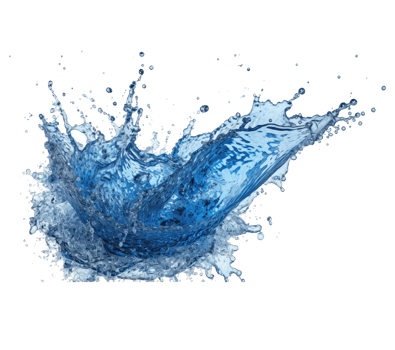 Blue water splash . png